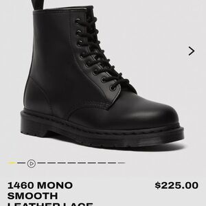 Dr. Martens 1460 Mono Smooth Black Boots